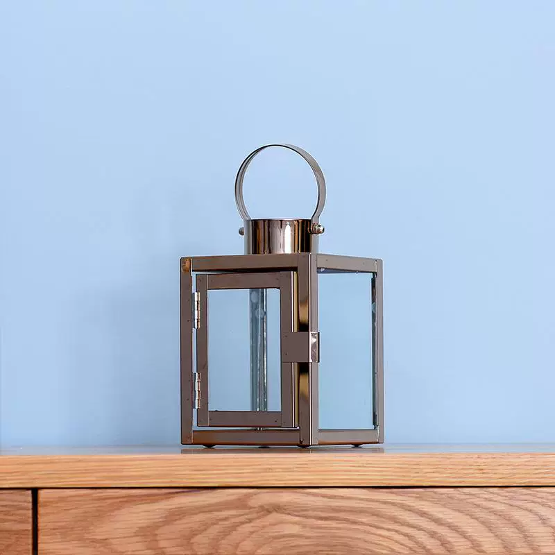 (Cross-border trading), brand metal aromatherapy stainless steel, retro candle, glass golden flashlight, decorations