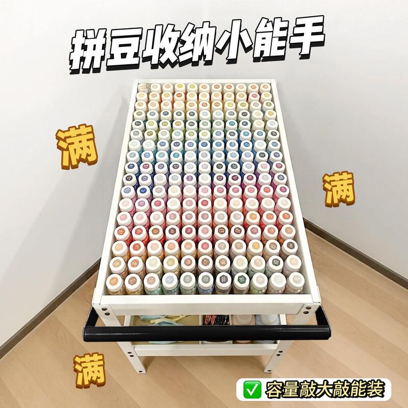 Tie-Dye Bead Storage Cart with Floor-Standing Drawer-Style Multi-Layer Large-Capacity Storage, Includes Bead Scoop, Bead Pen, Tools, Materials, and a Movable Storage Rack Tie-Dye Bead Storage Cart with Floor-Standing Drawer-Style Multi-Layer Large-Capacity Storage, Includes Bead Scoop, Bead Pen, Tools, Materials, and a Movable Storage Rack