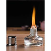 Glass alcohol lamp tea stove tea set white peat stove alcohol stove tea warmer tea ceremony heating insulation coffee trumpet