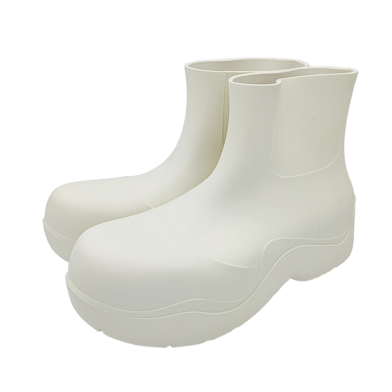 Special Offer Bv Bottega Veneta Size 39 Rubber Chelsea Boots White 2301-2651