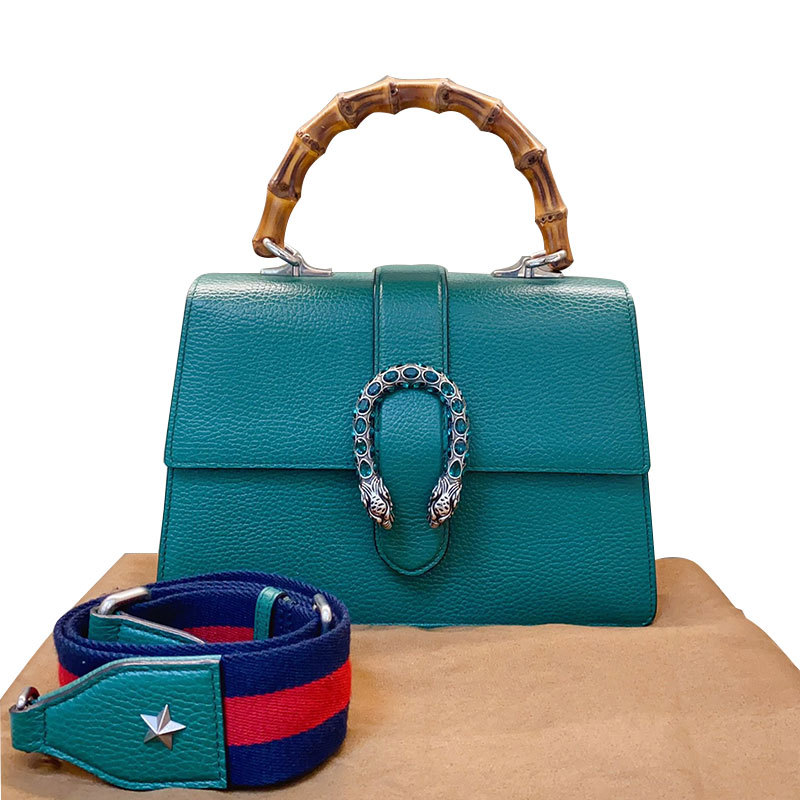 【 80% off Instant Purchase 】95% New Gucci Dionysus Emerald Bamboo Handle Handbag for Women