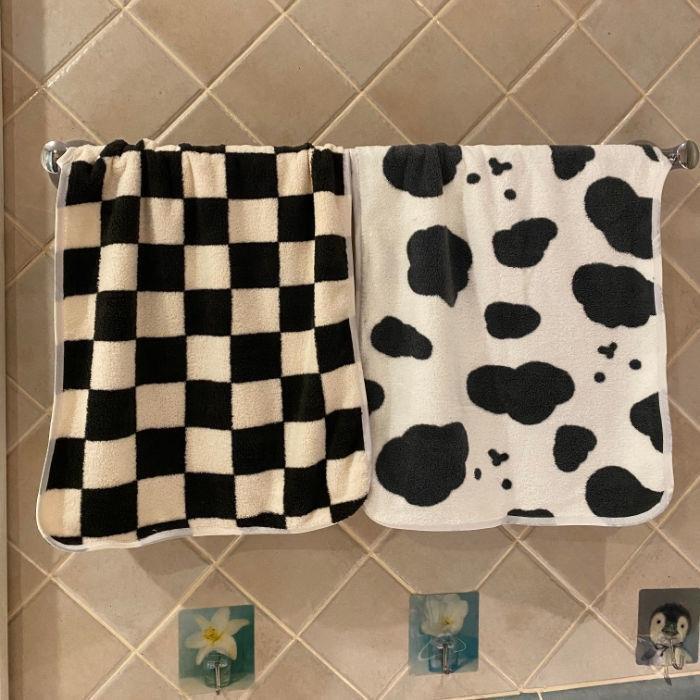 Towel for Washing Face, Cotton, Comfortable, ins Cute 3D Bear Absorbent Face Towel, Student Home Use, Comfortable Couple Face Towel