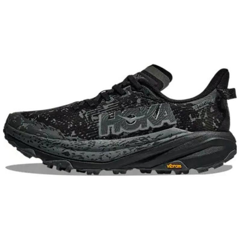 【荐】HOKA ONE ONE Speedgoat 6GTX防水低帮 越野跑步鞋男款黑色