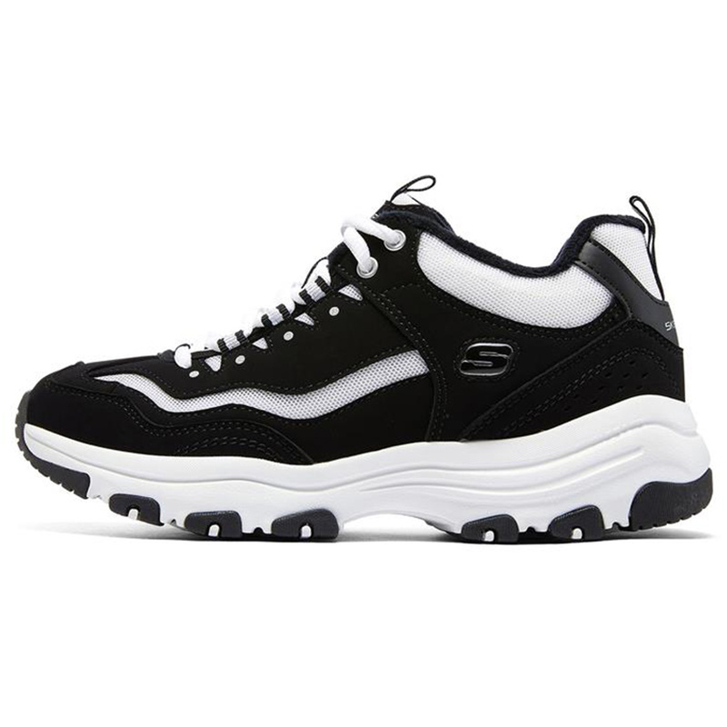 Skechers斯凯奇 I-Conik 舒适 低加绒老爹鞋 女款 黑白