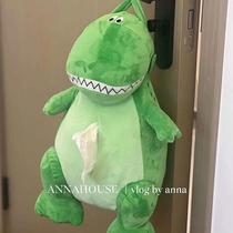 Paper bag hanging cute home bedroom living room large capacity wall hanging fabric paper towel set car portable storage