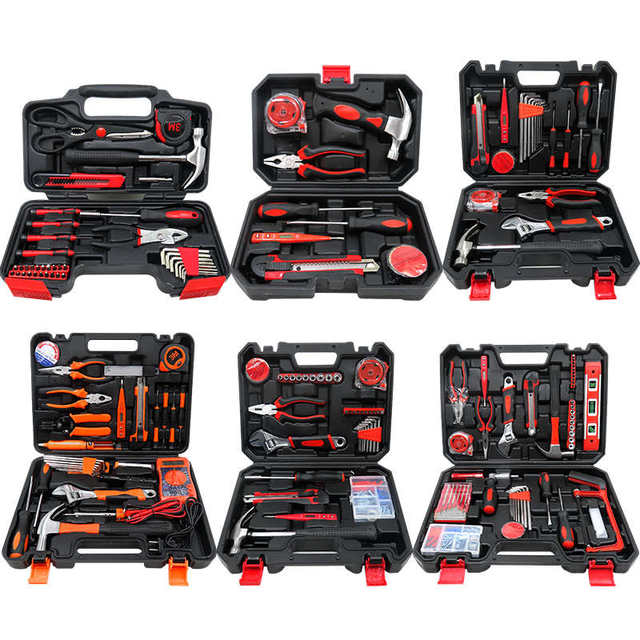 Cavince tool box set for home multi-function home daily electrician hardware tools universal set