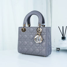 Сумка 【99新】迪奥/dior 女包 蓝色全皮马鞍包中号