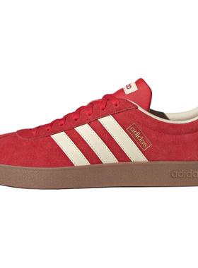 adidas Vl Court Classic 舒适轻盈  低帮 板鞋 男女同款 红色