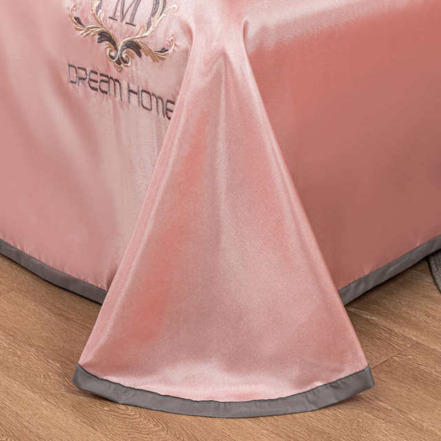 Summer cool mat ice silk mat can be washed by machine three-piece set summer bed sheet cool feeling naked sleeping dormitory single bed mat