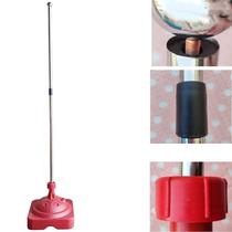 Commercial outdoor water-filled base three-meter telescopic flagpole colorful flag advertising flag class card fixed base flag placement outdoor road