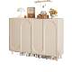 Premium Cream-Style Shoe Cabinet for Home Entrance, Integrated Wall-Mounted Storage Cabinet for Indoor Hallway