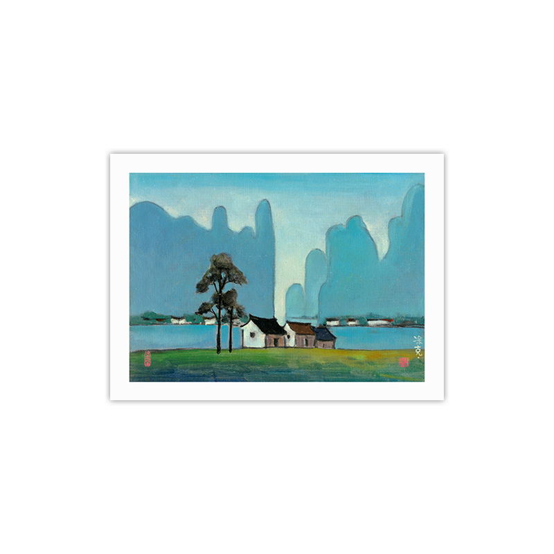 Limited edition prints of famous artist Tu Kezhi (formerly living in Lijiang River), chairman of Guangxi Artists Association