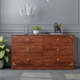 Mulan new Chinese style chest of cabinet storage cabinet wooden frame cabinet solid bedroom bedside table drawer cabinet living room cabinet storage cabinet l5