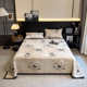 Milk velvet cotton bed cover single piece winter tatami plus velvet sheet dormitory anti-slip kang cover three-piece set 24 new models