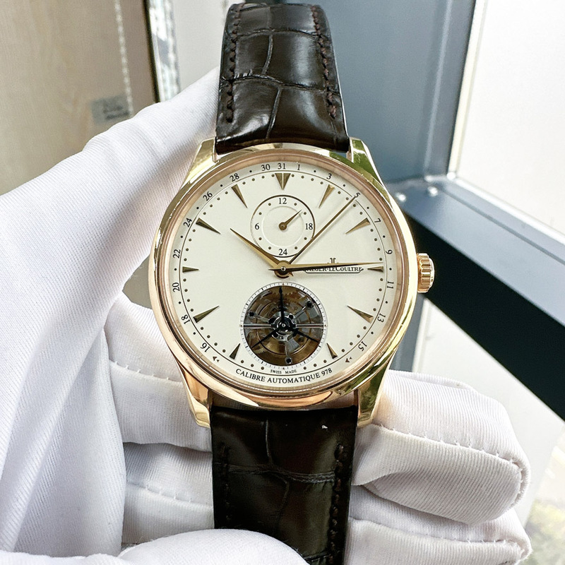 Direct Purchase Price: 98% New Jaeger-Lecoultre, Retail Price 585,000, Master Series Tourbillon Men's Watch, Rose Gold Swiss Wristwatch