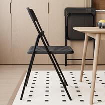 Chair indoor and outdoor foldable storage chair small apartment simple dining table and chair hole chair leisure dining chair