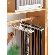 Multi-grid silk scarf bow tie hanger belt storage rack belt organizer artifact multi-functional clothes hanging seamless hanger