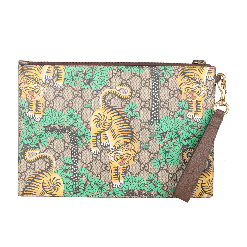[9.5 New] Gucci Gucci Men's and Women's Pvc Clutch Bag, Handbag, Briefcase Bag