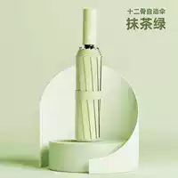 Матча, автоматический зонтик, ручка, кнопка, диаметр 106мм, 106см