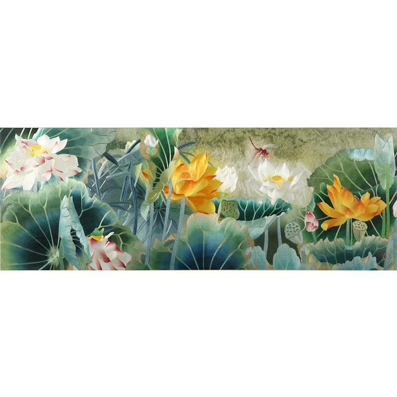 Pure Handmade Embroidery Collection Grade Non-Relic Silk Embroidery Craft Fine Art Master Drop Work Ho Rhyme