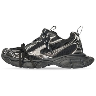 时尚 系带 防滑 低帮 黑银 Balenciaga 老爹鞋 3XL