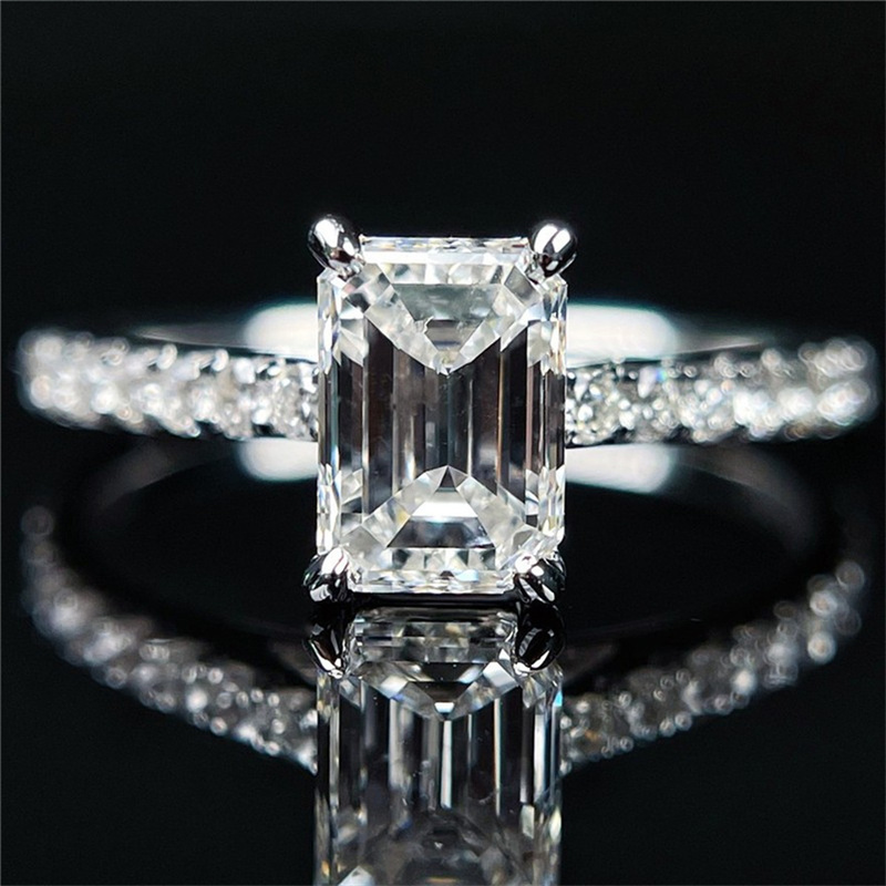 [Igi Lab-Grown Diamonds] 1 Carat D/Vs1/2Ex/N Lab-Grown Diamond 18K Gold Diamond Ring Zs