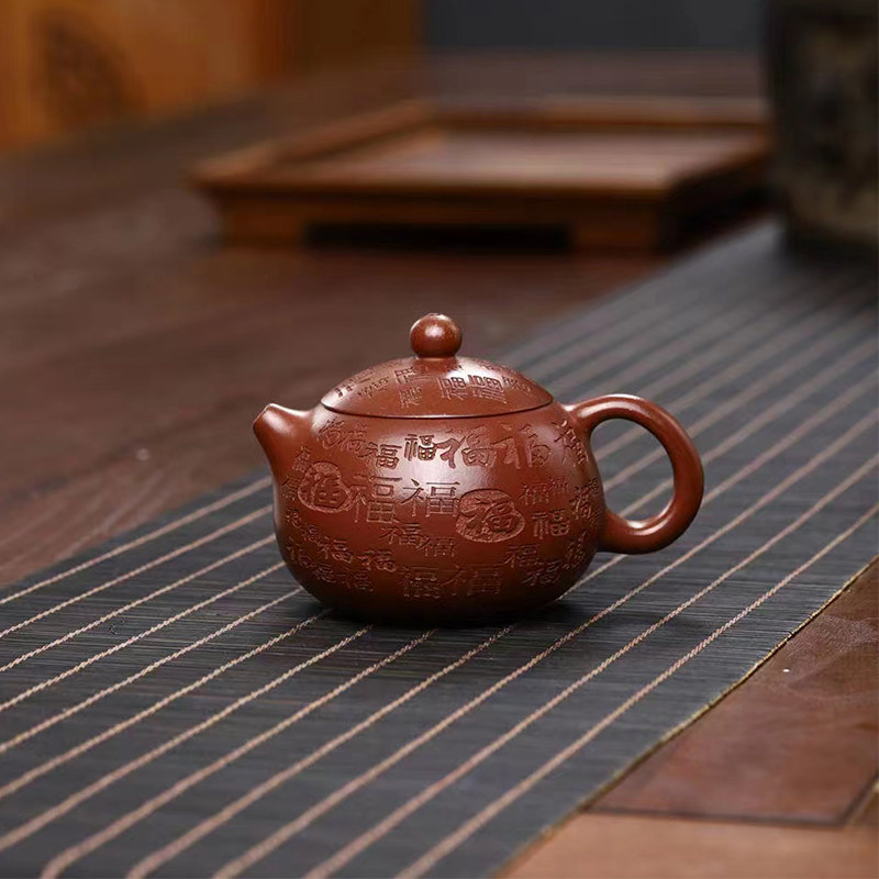 Teacher Zhou Xiaoyan genuine handmade Yixing purple sand pot Dahongpao Baifu Xishi pot 220ml teapot gift - Taobao