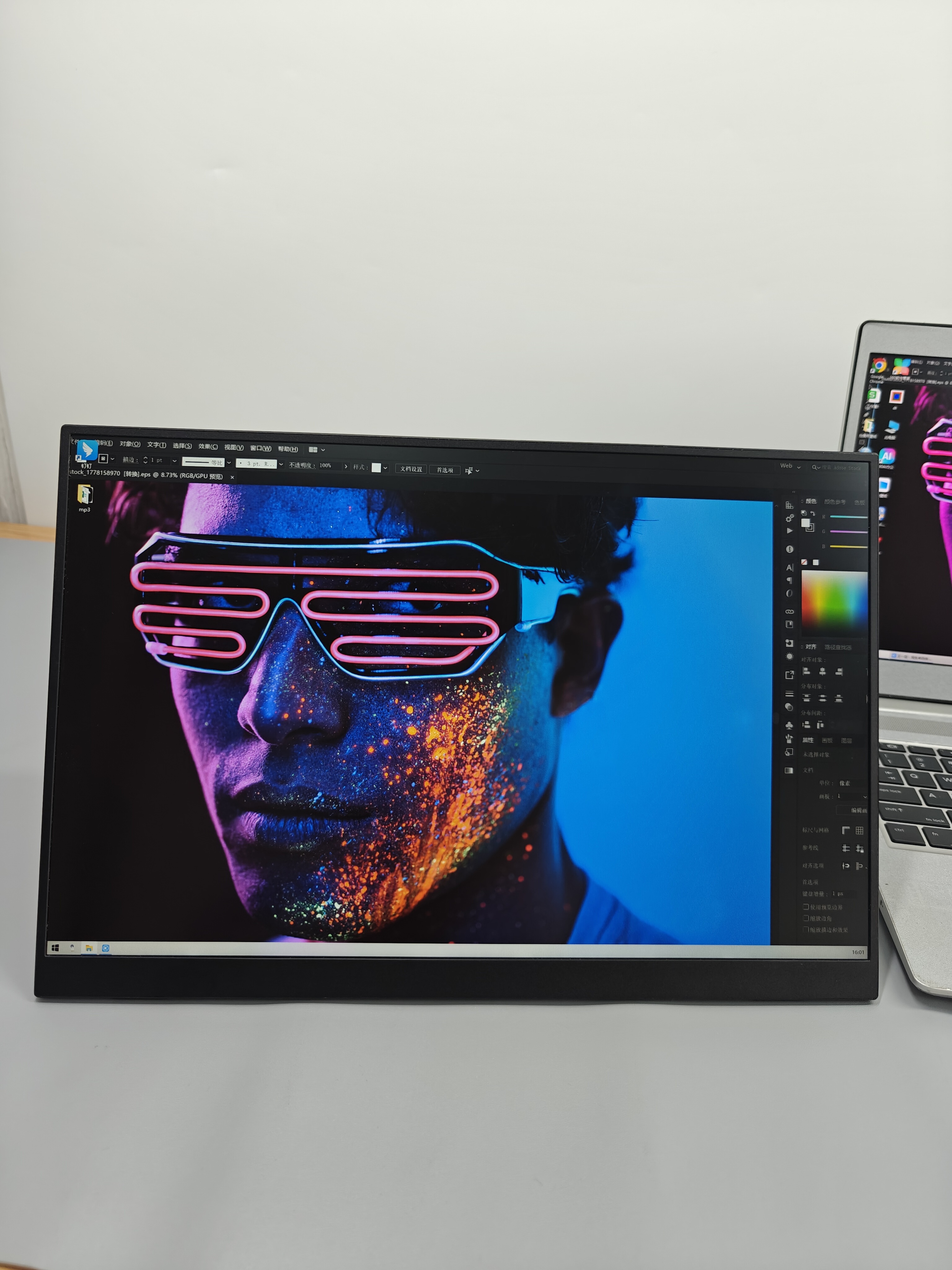 斯波兰便携式表明器，24.5寸高刷神器。外接副屏选它准没错