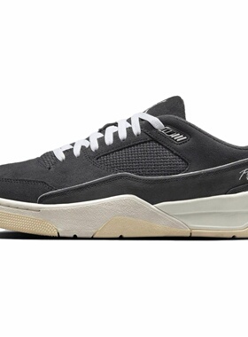 Jordan FLIGHT COURT 舒适百搭  低帮 复古篮球鞋 男女同款 灰色