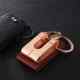 German Craftsmanship Belt Keychain Classic Men's Anti-Loss High-End Exquisite Premium Feel Bag Hanging Double Loop Car Keychain