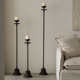 润家家居复古铁艺落地烛台组合侘寂简约铸铁脚蜡烛灯客厅灯座摆件