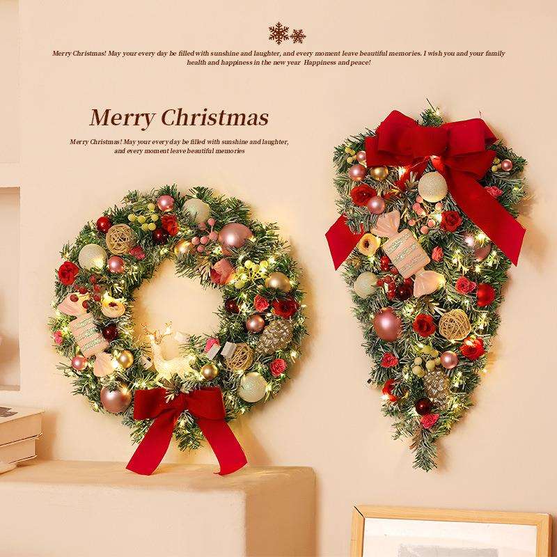 Christmas Decorations Wreath Door Hanging New Style Christmas Upside-Down Tree Half Tree Creative Vine Wall Hanging Christmas Arrangement Christmas Decorations Wreath Door Hanging New Style Christmas Upside-Down Tree Half Tree Creative Vine Wall Hanging Christmas Arrangement