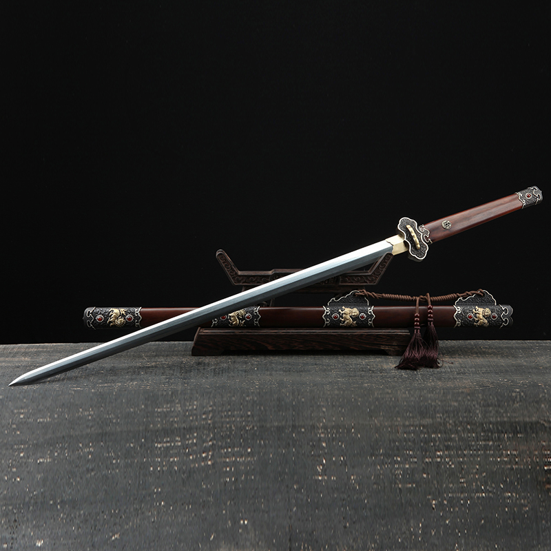 The master of the Provincial Master of the Province of the Province of the Golden Silver Tang Sword (Cage Gold Silver Bronze Patterned Steel Acid Branches) is not open