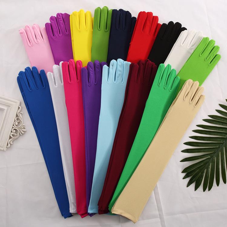 Very Comfortable to the Touch, Ultra-Thin Five-Finger Milk Silk Gloves, Seamless, Snag-Resistant, Long, Transparent, for Parties and Etiquette Very Comfortable to the Touch, Ultra-Thin Five-Finger Milk Silk Gloves, Seamless, Snag-Resistant, Long, Transparent, for Parties and Etiquette