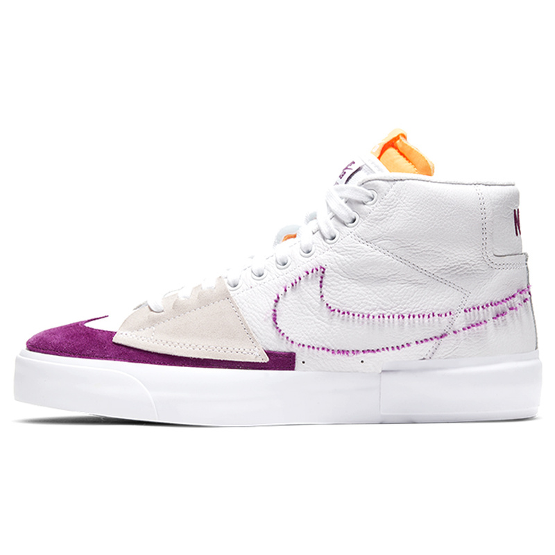 Nike SB Zoom Blazer MID EDGE L 湖人配色 拆钩 中帮 板鞋
