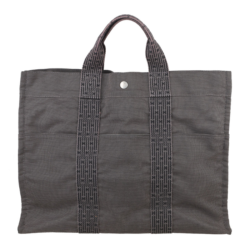 [9.5 New] Hermes Hermes Unisex Men's and Women's Canvas Handbag Women's Bag Shopping Bag Men's Bag