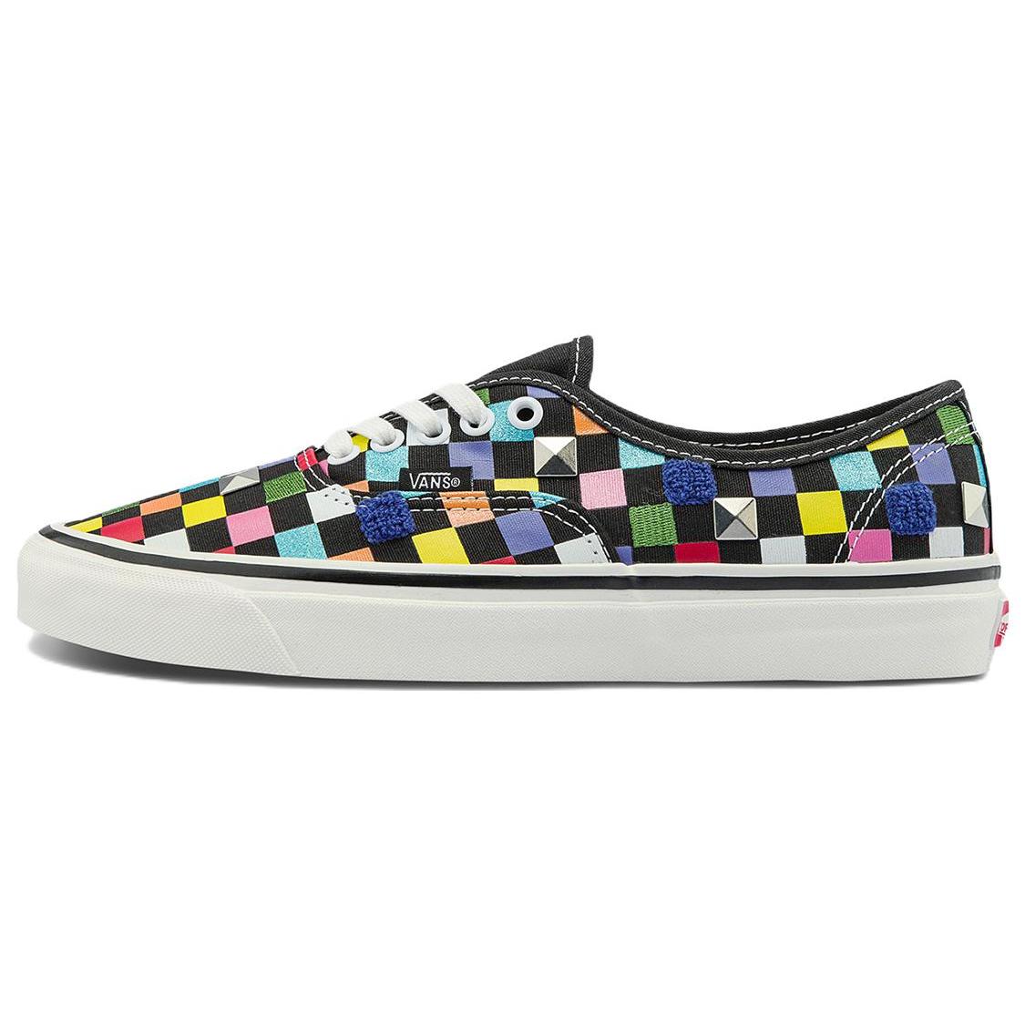 Vans Authentic 44 DX 44 DX 帆布 休闲 彩色棋盘格 低帮 板鞋