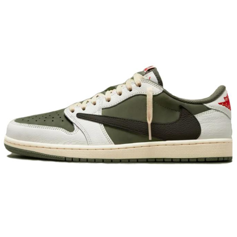 直播专属Air Jordan 1 AJ1米绿色 TS联名 倒钩 篮球鞋 DM7866-200