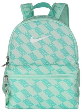 Nike BRSLA JDI BK-AOP 品牌徽标 织物 双肩包 迷你 儿童款 绿色