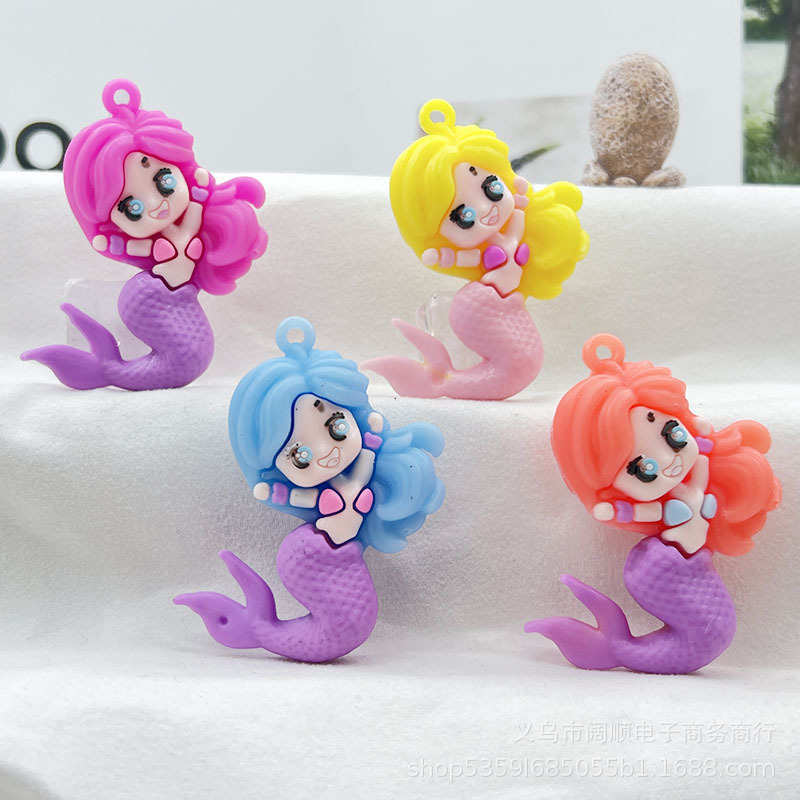 New Mermaid Keychain Pendant, Epoxy Resin Mermaid Keychain Pendant, Archaeological Doll Figurine, Direct Sales from the Manufacturer
