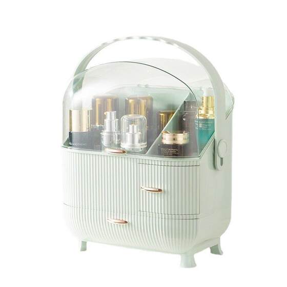 Desktop Cosmetics Storage Box, Dust-Proof Drawer-Type High-End Lipstick Organizer, Dressing Table Skin Care Product Storage Rack