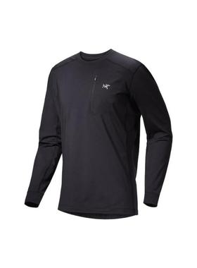 Arcteryx始祖鸟 RHO LT 圆领微绒面料吸湿排汗轻量贴身内层卫衣