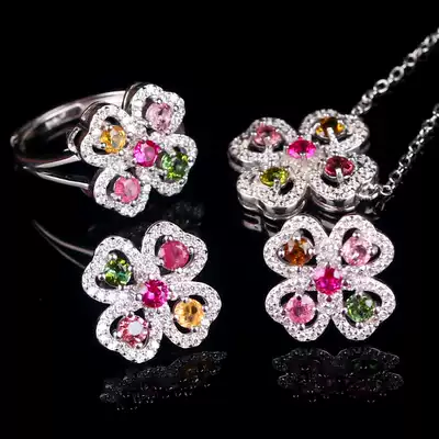 9 04 grams (elegant fashion) dreamy net treasure rainbow tourmaline kit