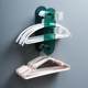 Clothes rack storage rack multi-function hook wall-mounted clothes rack sorting storage rack drying clothes support without hole punching