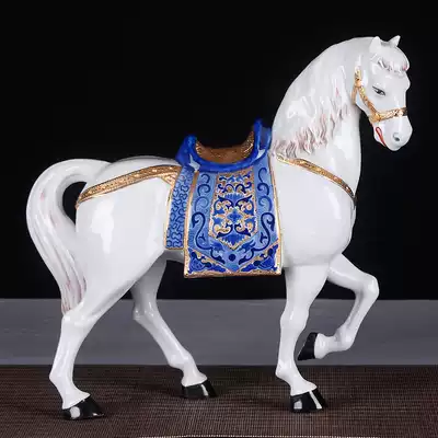 Home decoration gift Expo porcelain creator Provincial arts and crafts master Xiao Jianhui works porcelain plastic ornaments