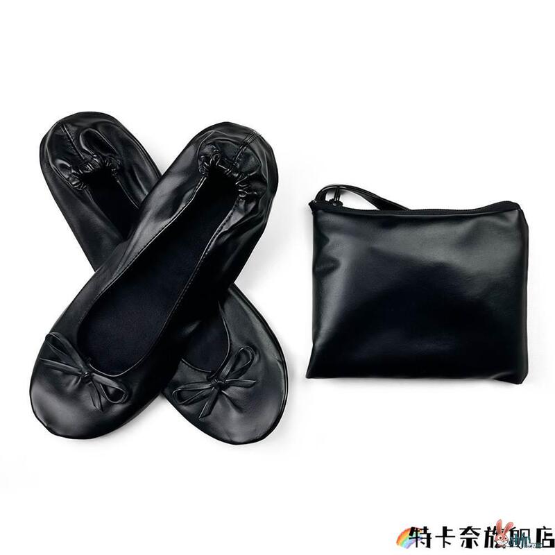 Cross-Border Popular Foldable Indoor Ballet Shoes Wedding Dance Shoes No Laces Wedding Flat Shoes