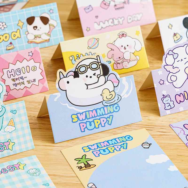 卡头卡背套装自封袋打包小卡出卡材料可爱硬纸板opp袋礼品包装