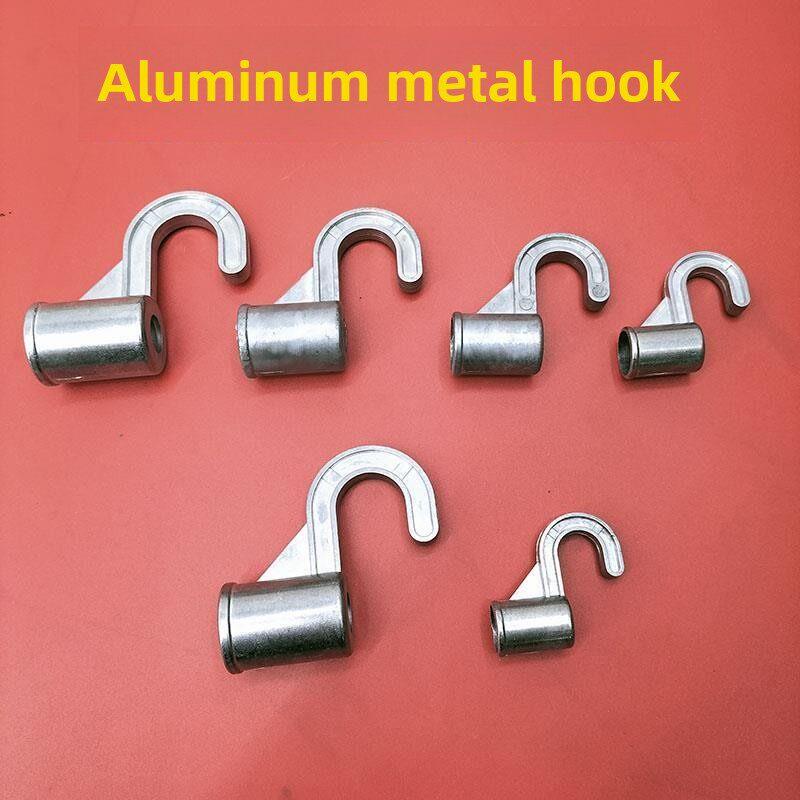 Simple Wardrobe Hook Accessories Parts Aluminum Alloy Thickened Wardrobe Hook Clip Hook Hanging Rod Hook