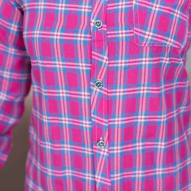 Summer Shirts for Middle-Aged and Elderly Women, Loose Long-Sleeved Slim-Fitting Polyester Cotton Plaid Shirts for Middle-Aged Women 40-50
