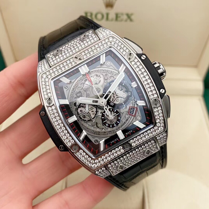 Direct Purchase of a 98% New 44mm Hublot Big Bang 601.Nx.0173.Lr.1704 Automatic Mechanical Men's Watch with Original Diamond Inlay Direct Purchase of a 98% New 44mm Hublot Big Bang 601.Nx.0173.Lr.1704 Automatic Mechanical Men's Watch with Original Diamond Inlay